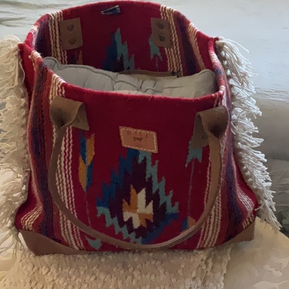 Will Southwest Leather and Wool Large Bag - Picture 3 of 15